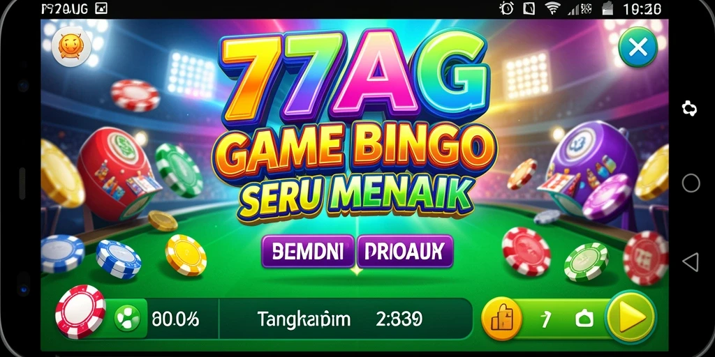 Tampilan antarmuka gameplay Bingo yang menarik dan interaktif.