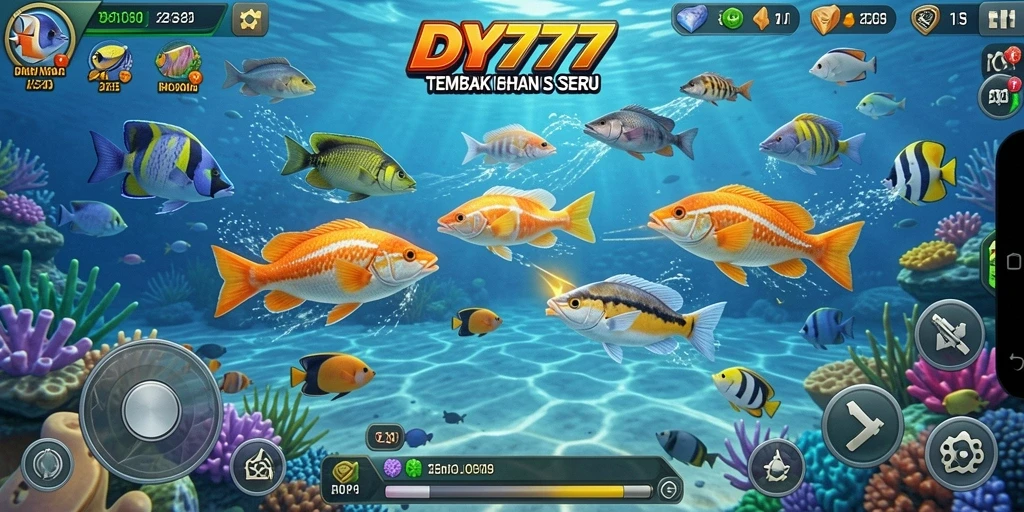 Tampilan menarik saat bermain Tembak Ikan di DY777.