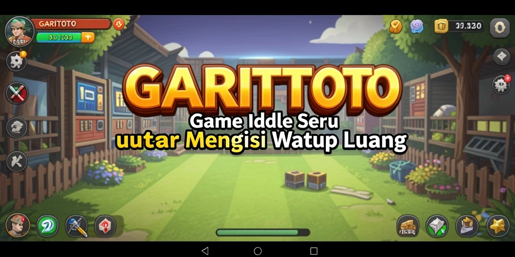 Screenshot gameplay GARITOTO menunjukkan aksi idle yang menyenangkan.