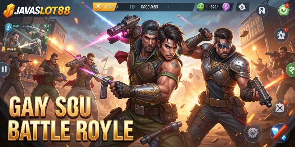 Gameplay seru dalam pertempuran Battle Royale JAVASLOT88.