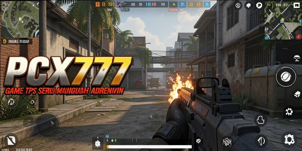 Tampilan gameplay seru dalam PCX777, menampilkan pertempuran yang mendebarkan.