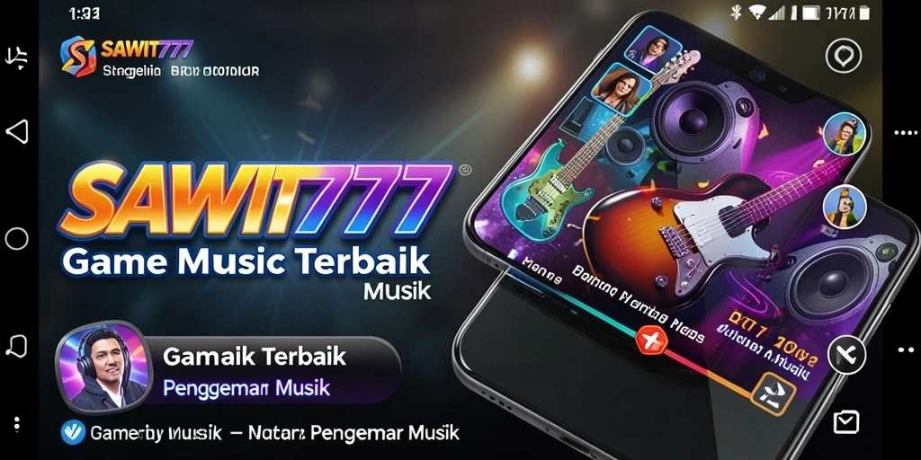 Screenshot utama SAWIT777 saat gameplay musik yang seru.